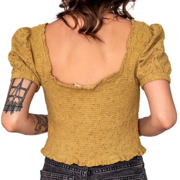 ASTR The Label • Small • Short Sleeve Top • Yellow - Picture 8 of 8